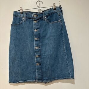 Levi’s Denim Button-Front Skirt